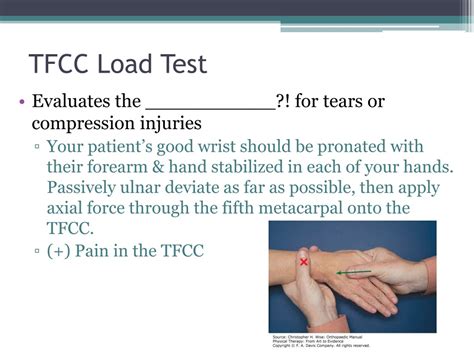 special tests for tfcc